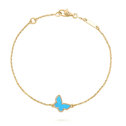 [vivabelle]BUTTERFLY TÜRKIS SCHMETTERLINGSARMBAND