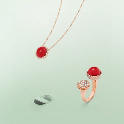 [vivabelle]PERLEE COULEURS DIAMANT ROSÉGOLD ZWISCHEN DEN FINGERRING