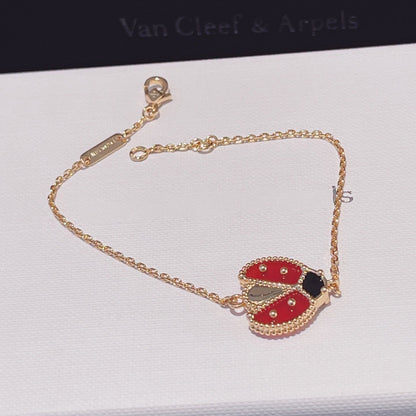 [vivabelle]LUCKY SPRING 1 MOTIF PINK GOLD BRACELET