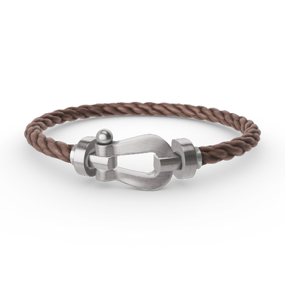 [vivabelle]FORCE LARGE HORSESHOE NO DIAMOND BRACELET SILVER