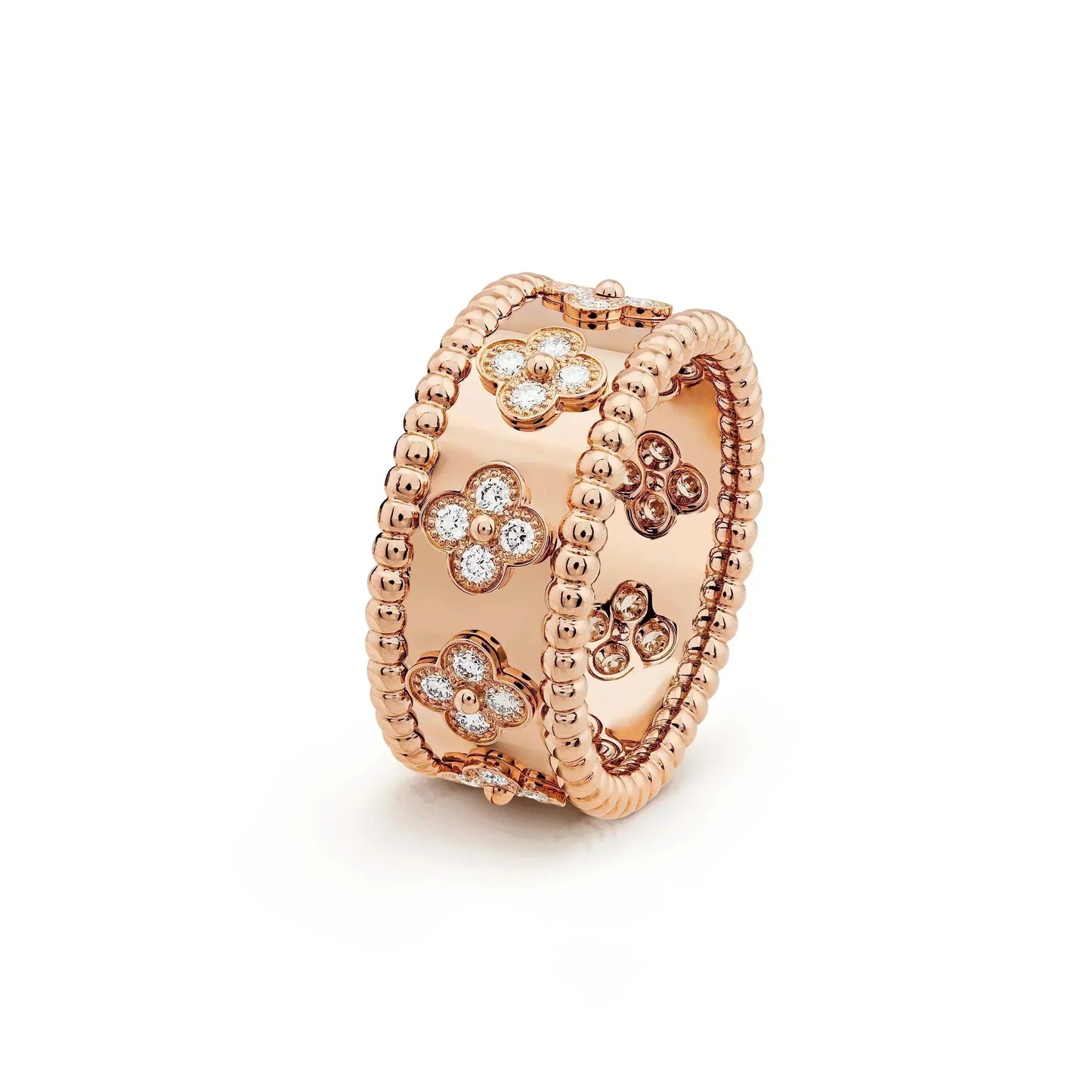 [vivabelle]KLEEBLATT-KALEIDOSKOP-RING 10MM